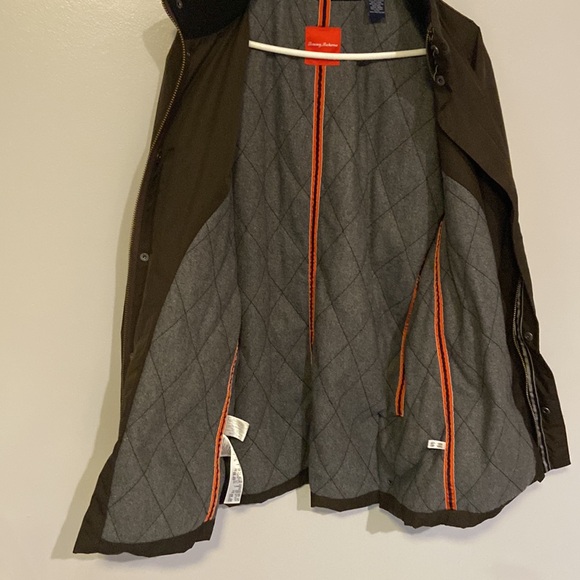 Tommy Bahama Mens Field Jacket Sz L Brown Utility Coat Wool Blend Casual Outdoor - Picture 9 of 12